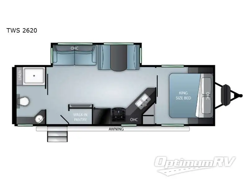 2022 Cruiser Twilight Signature TWS 2620 RV Floorplan Photo