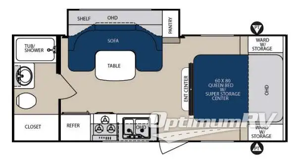 2014 Forest River Surveyor Sport SP 220RBS Floorplan Photo