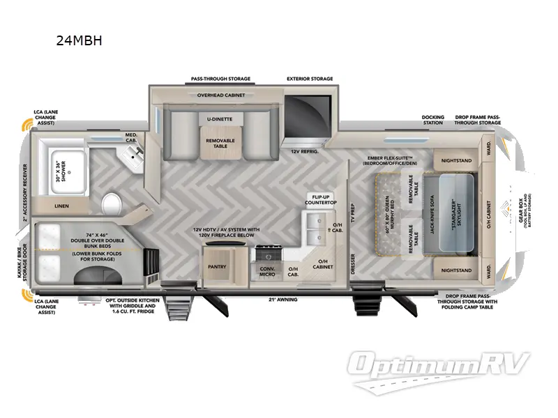 2024 Ember Touring Edition 24MBH RV Floorplan Photo
