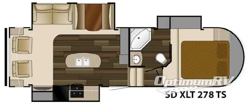 2015 Heartland Sundance XLT 278TS Floorplan Photo