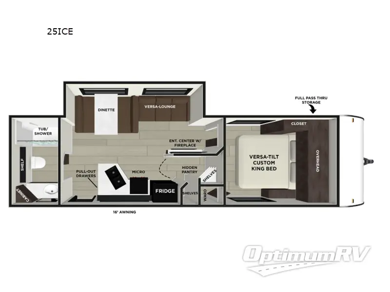 2026 Forest River Wildwood X-Lite 25ICE RV Floorplan Photo