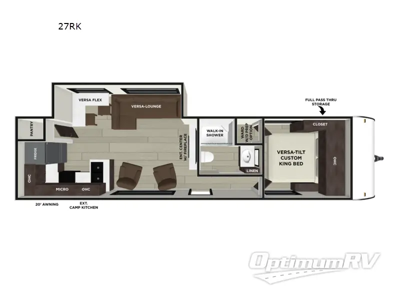 2026 Forest River Wildwood 27RK RV Floorplan Photo