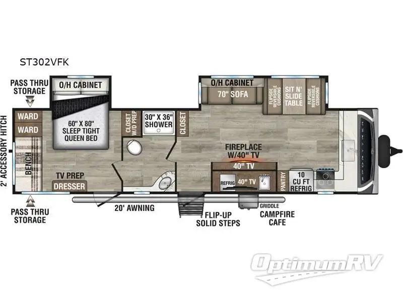 2026 Venture SportTrek ST302VFK RV Floorplan Photo