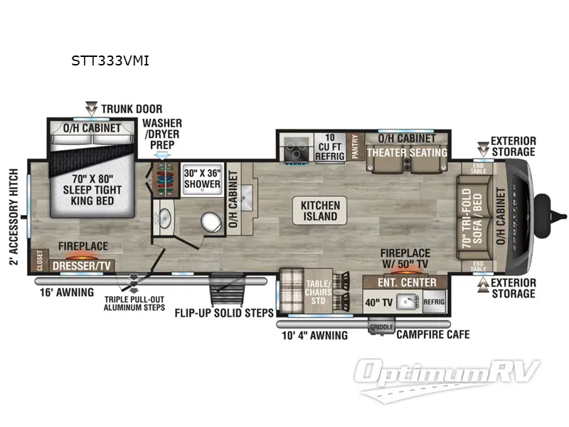 2026 Venture SportTrek Touring Edition STT333VMI Floorplan Photo