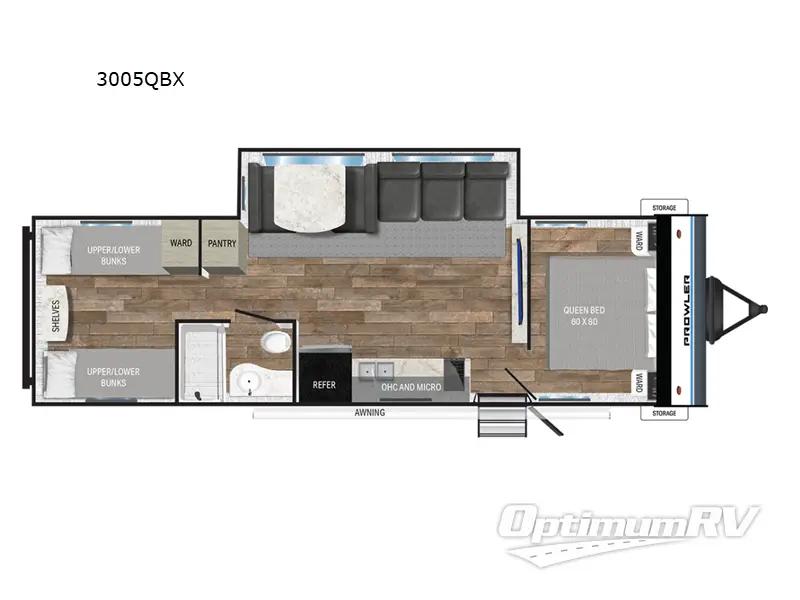 2025 Heartland Prowler Lynx 3005QBX RV Floorplan Photo