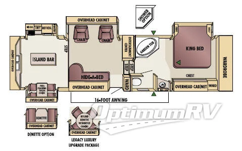2005 Jayco Designer 35 CLQS RV Floorplan Photo