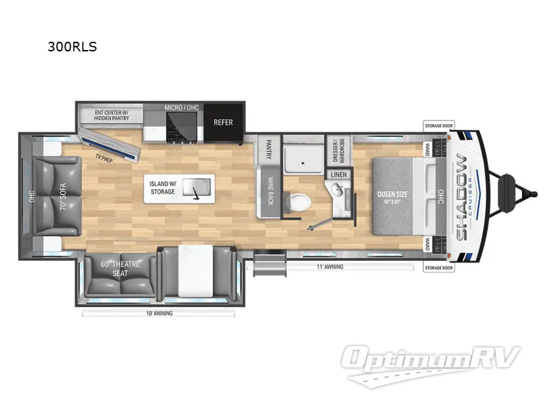 2025 Cruiser Shadow Cruiser 300RLS RV Floorplan Photo