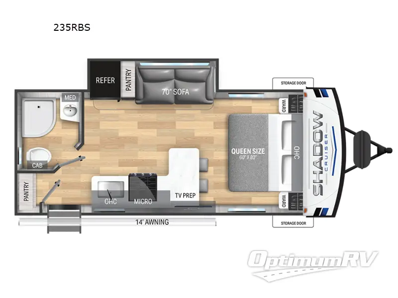 2025 Cruiser Shadow Cruiser 235RBS Floorplan Photo