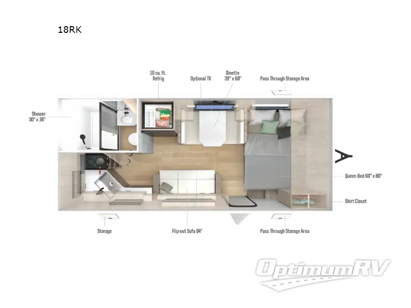 2027 Winnebago Access 18RK Floorplan Photo