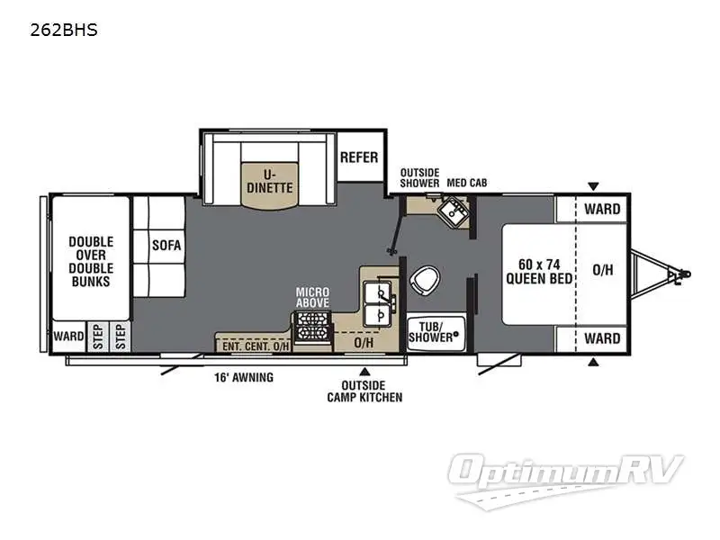 2022 Viking VIKING 262BHS Floorplan Photo