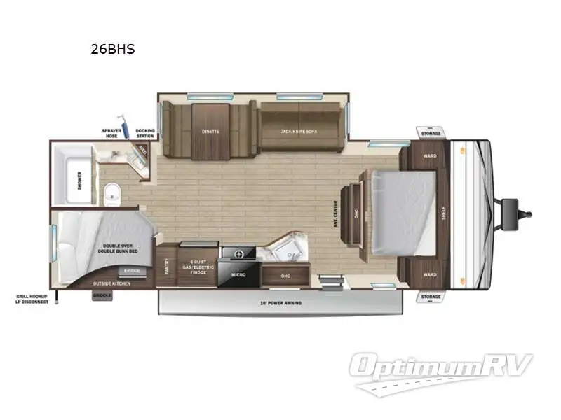 2022 Olympia Olympia 26BHS Floorplan Photo