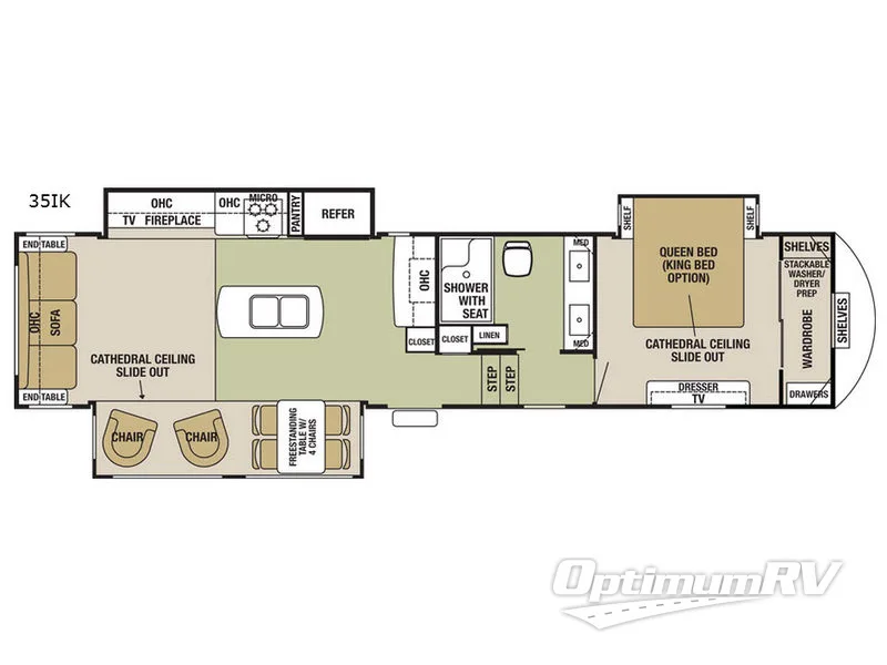 2017 Forest River Cedar Creek Silverback 35IK Floorplan Photo