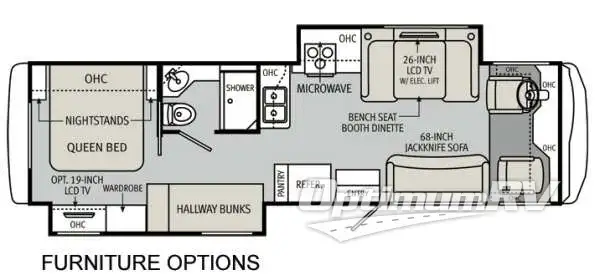 2013 Monaco LaPalma 32 SBD RV Floorplan Photo