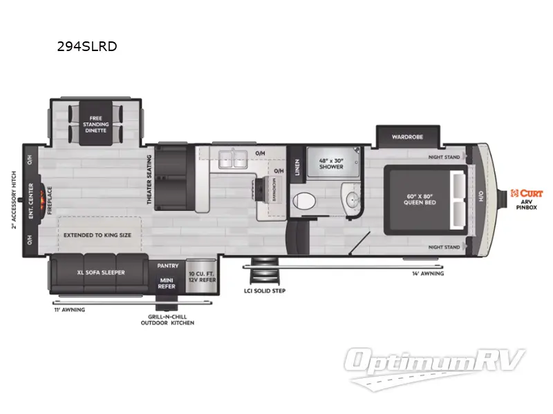 2024 Keystone Arcadia Super Lite 294SLRD RV Floorplan Photo