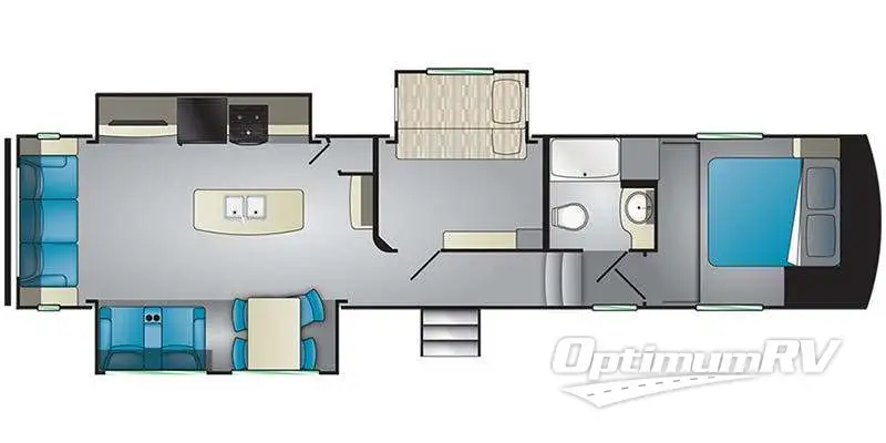 2019 Heartland Pioneer 355 RV Floorplan Photo