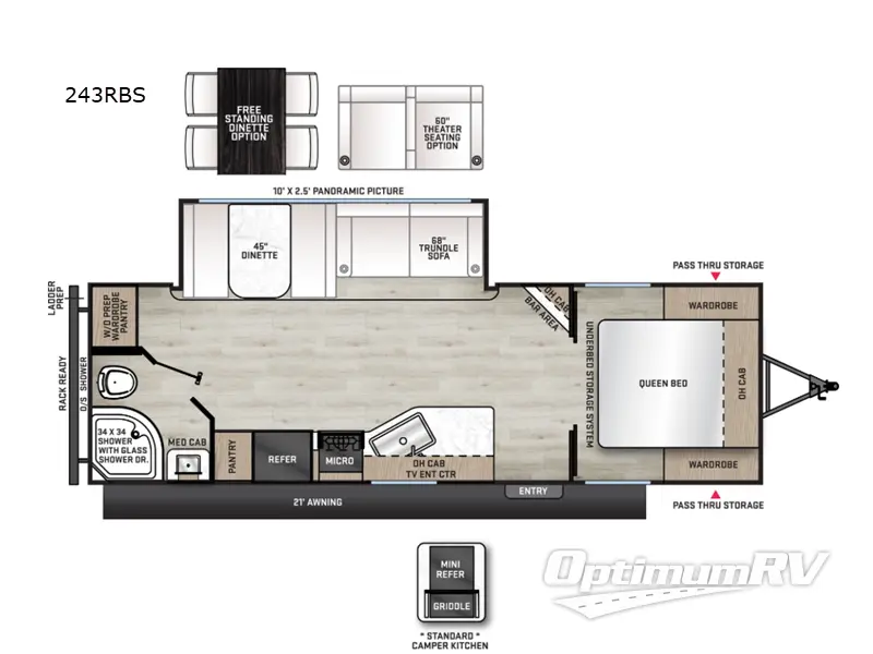 2027 Coachmen Catalina Legacy Edition 243RBS RV Floorplan Photo