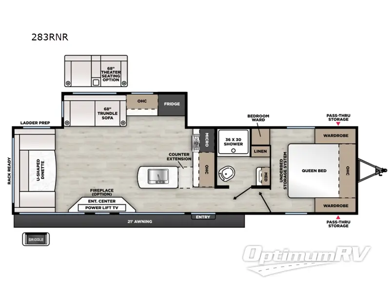 2027 Coachmen Catalina Legacy Edition 283RNR RV Floorplan Photo