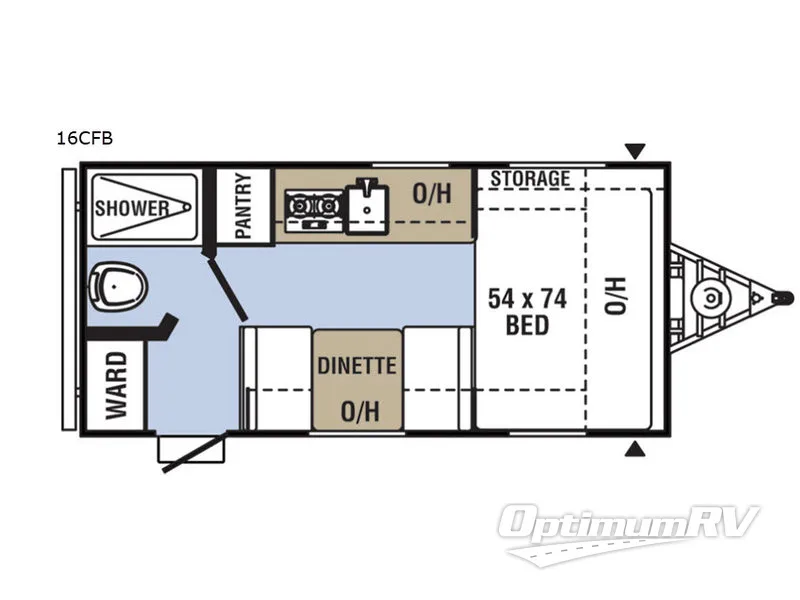2020 Coachmen Clipper Cadet 16CFB RV Floorplan Photo
