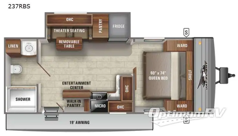 2021 Jayco Jay Flight SLX 8 237RBS Floorplan Photo