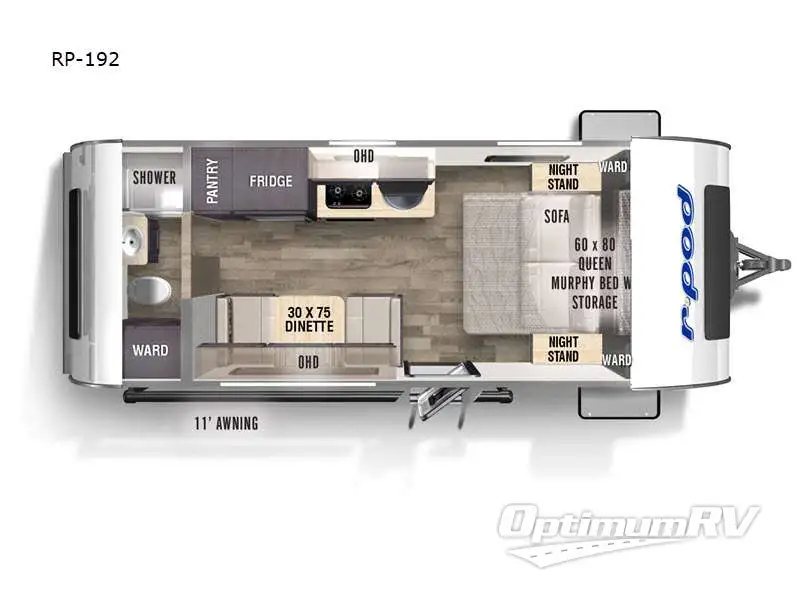 2023 Forest River R Pod RP-192 RV Floorplan Photo