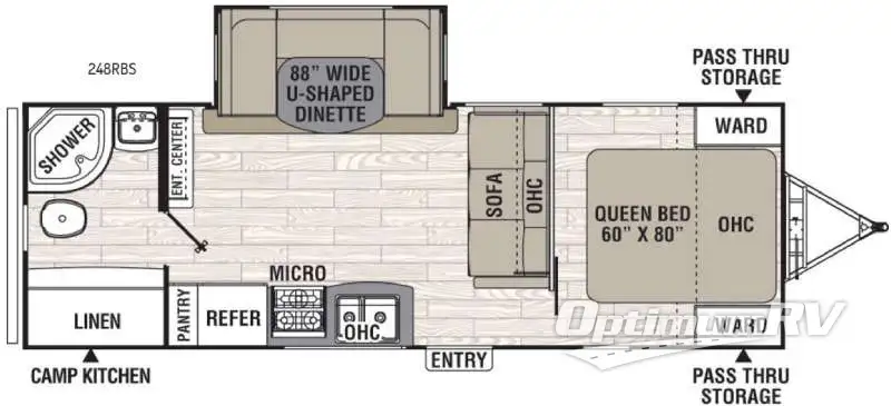 2016 Coachmen Freedom Express 248RBS RV Floorplan Photo