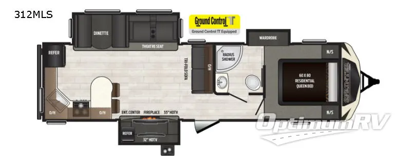 2018 Keystone Sprinter 312MLS RV Floorplan Photo