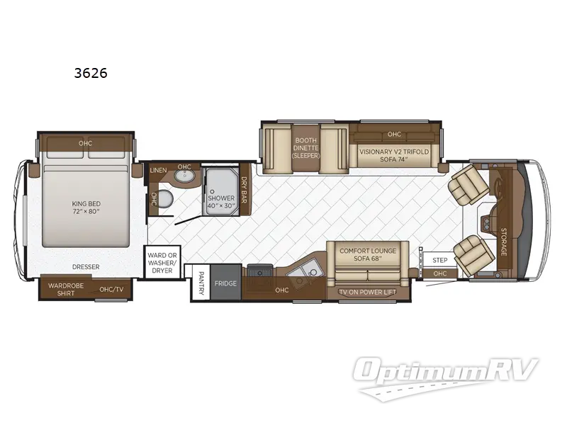 2022 Newmar Bay Star 3626 Floorplan Photo