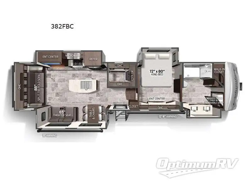 2022 Palomino Columbus C-Series 382FBC RV Floorplan Photo