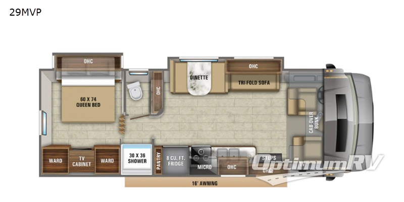 2020 Jayco Greyhawk Prestige 29MVP RV Floorplan Photo