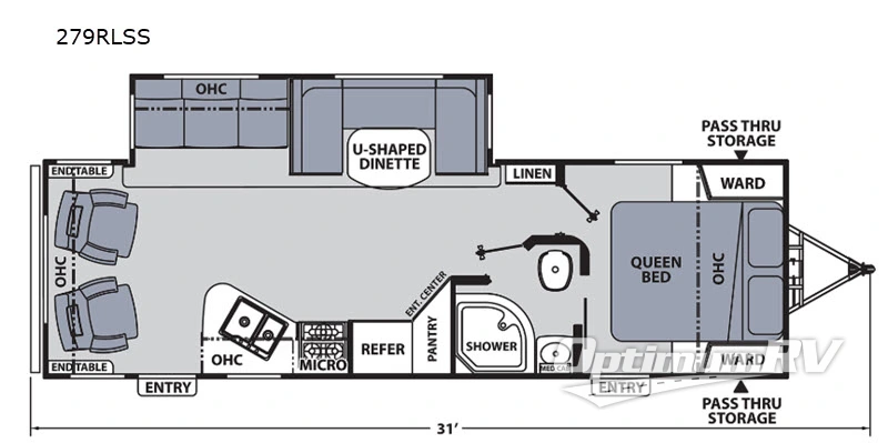 2020 Coachmen Apex Ultra-Lite 279RLSS Floorplan Photo