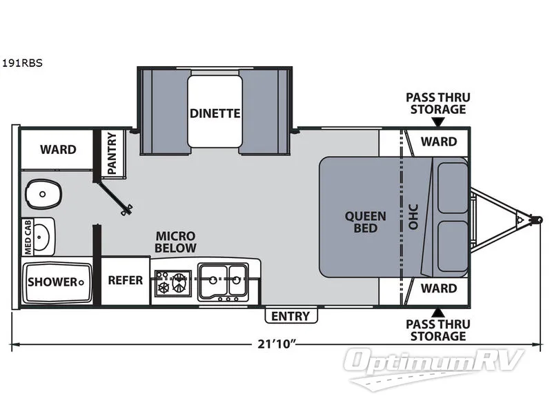 2018 Coachmen Apex Nano 191RBS Floorplan Photo