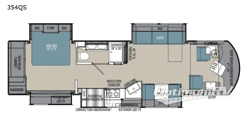 2021 Coachmen Sportscoach SRS 354QS RV Floorplan Photo
