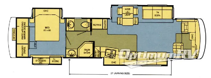 2006 Newmar Dutch Star DSDP 4023 Floorplan Photo