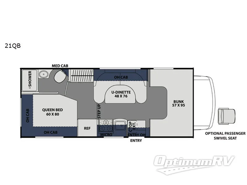 2021 Coachmen Freelander 21QB Ford 350 Floorplan Photo