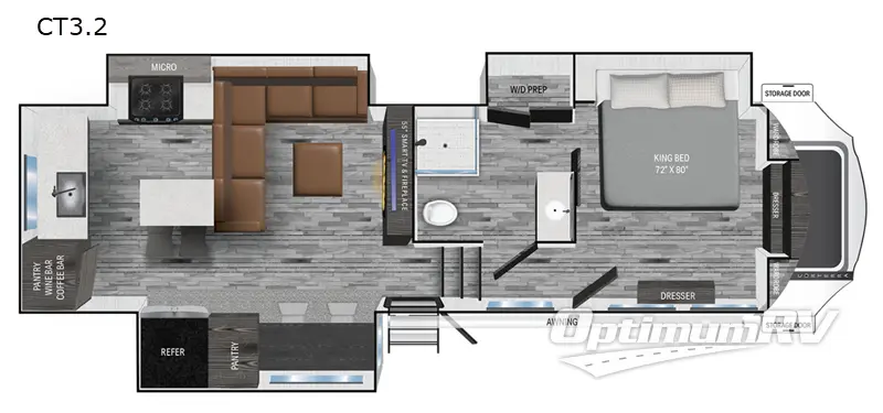 2025 Heartland Corterra CT3.2 RV Floorplan Photo