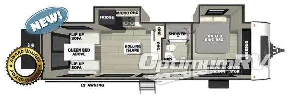 2025 Forest River Vengeance Rogue 26L140 Floorplan Photo