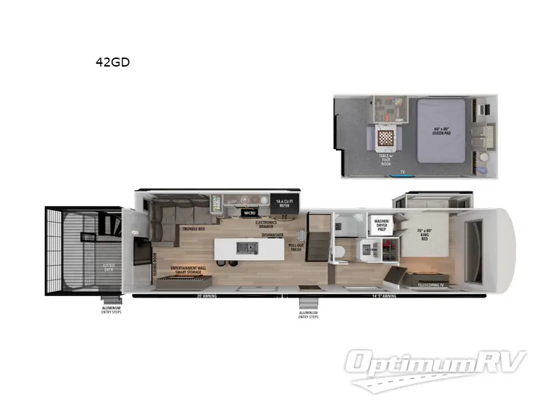 2026 Grand Design Foundation 42GD Floorplan Photo