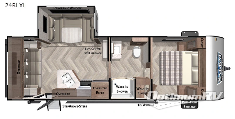 2021 Forest River Salem Cruise Lite 24RLXL Floorplan Photo