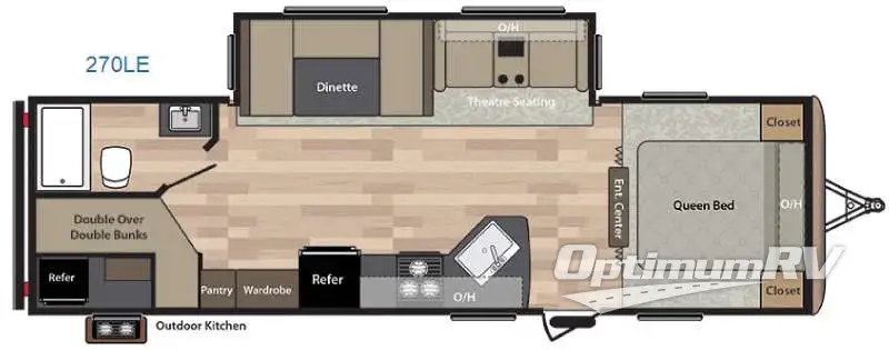 2016 Keystone Springdale 270LE Floorplan Photo