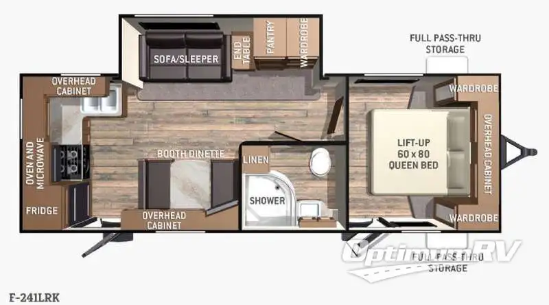 2015 Cruiser Fun Finder F-241LRK Floorplan Photo
