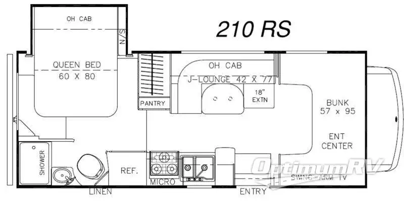 2016 Coachmen Leprechaun 210RS Ford 450 Floorplan Photo