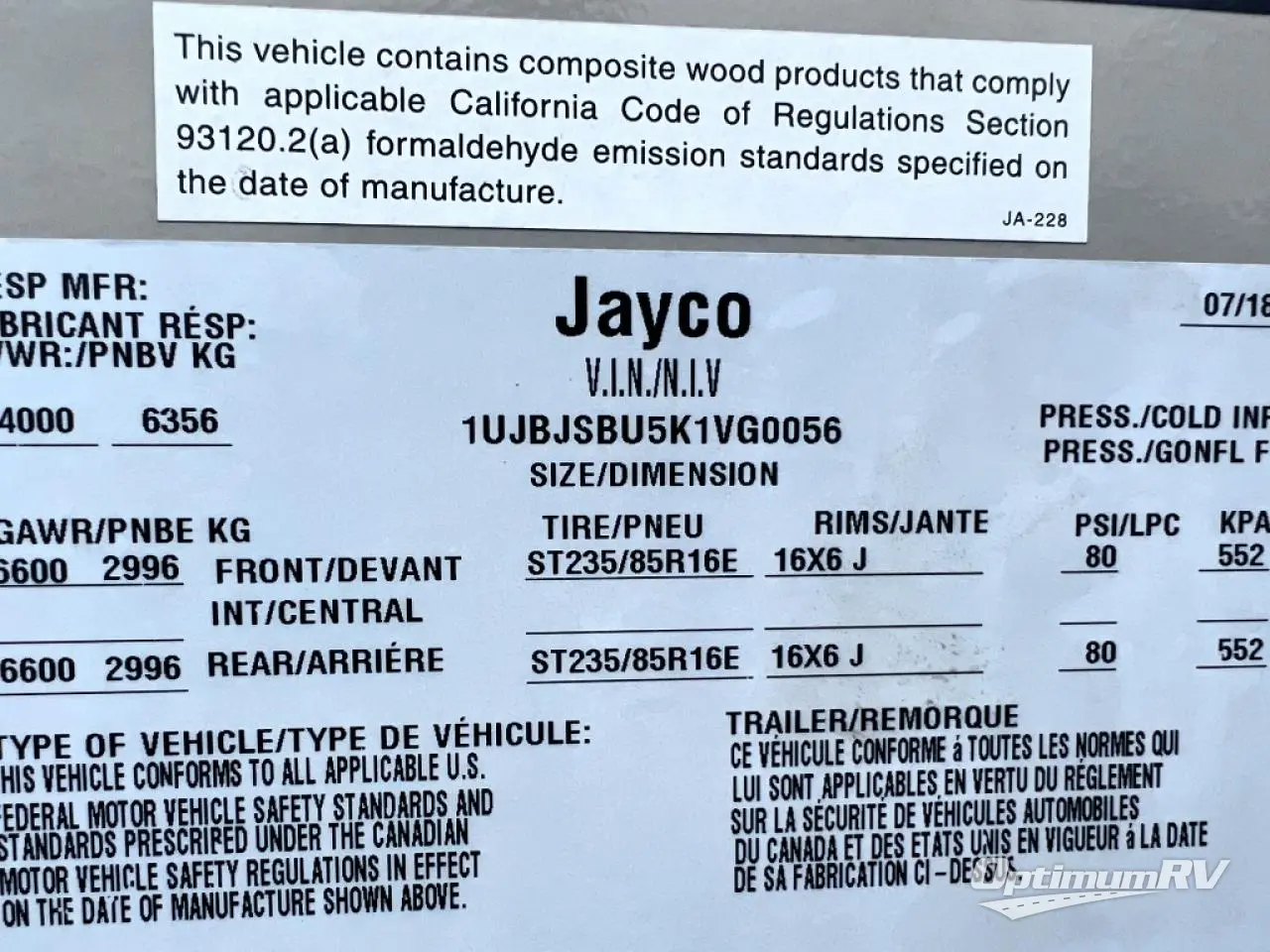 2019 Jayco Octane 32G Photo 20