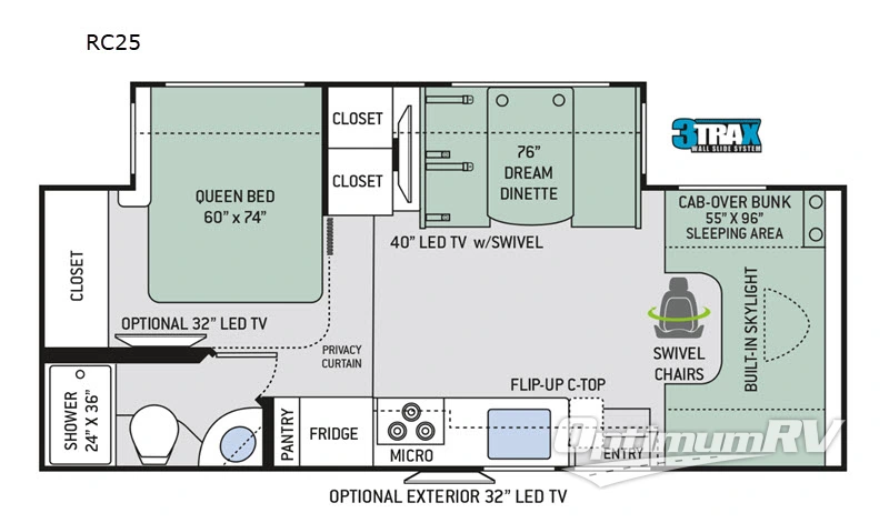2019 Thor Quantum RC25 Floorplan Photo