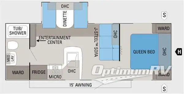 2011 Jayco Jay Flight 24FBS RV Floorplan Photo