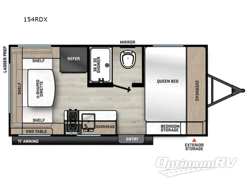 2026 Coachmen Catalina Summit Series 7 154RDX Floorplan Photo