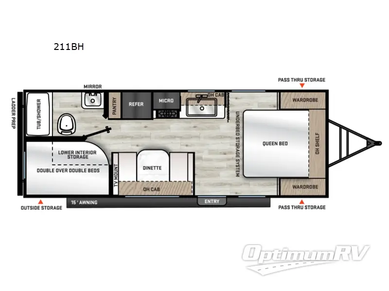 2026 Coachmen Catalina Summit Series 8 211BH RV Floorplan Photo