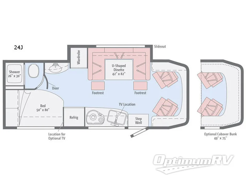 2017 Winnebago View 24J Floorplan Photo