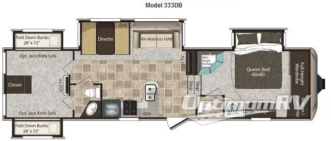 2011 Keystone Montana High Country 333DB RV Floorplan Photo