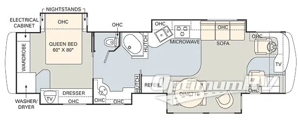 2006 Monaco Diplomat 40PAQ Floorplan Photo