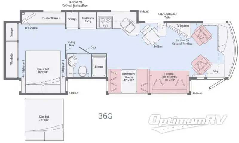 2016 Itasca Solei 36G Floorplan Photo